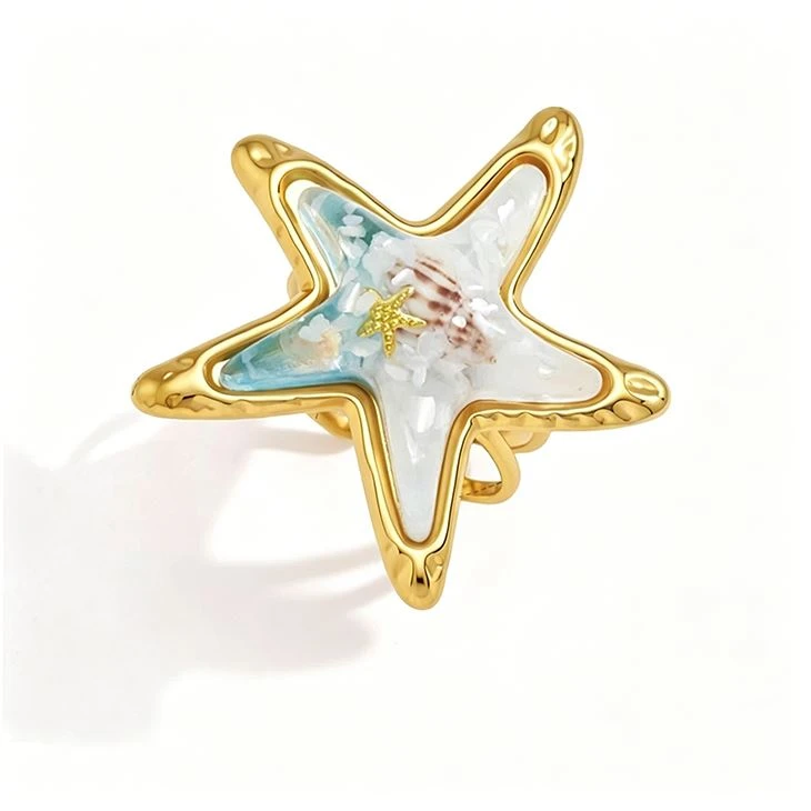 Fáinne Roisín Starfish Adjustable